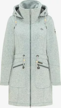 Schmuddelwedda Vestes Dextérieur Veste En Polaire Femme Gris Chiné