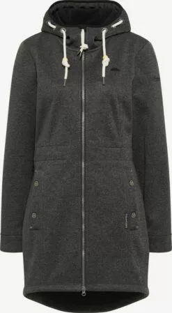 Schmuddelwedda Manteaux De Mi-saison Manteau Mi-saison Femme Gris Chiné