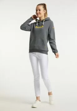 Schmuddelwedda Sweats à Capuche Sweat-shirt St. Peter-Ording Femme Gris Chiné -Schmuddelwedda Ventes c4ead72987e6ed1d3536b6a07b88b8e7