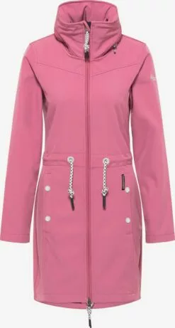 Schmuddelwedda Manteaux De Pluie Manteau Fonctionnel Albee Femme Rouge Pastel