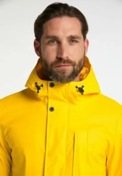 Schmuddelwedda Vestes De Mi-saison Parka Mi-saison Incus Homme Jaune -Schmuddelwedda Ventes cfb2471709d55a0204769526a1d35295