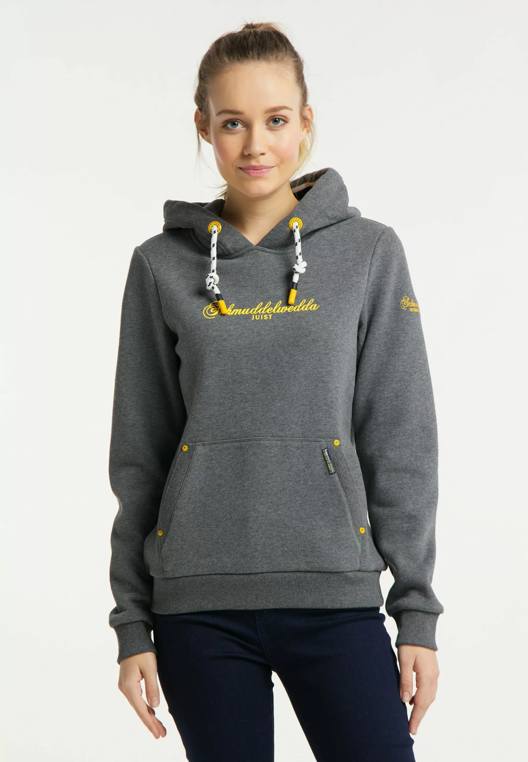 Schmuddelwedda Sweats à Capuche Sweat-shirt Femme Gris 4 Schmuddelwedda Sweats à Capuche Sweat-shirt Femme Gris – Image 2