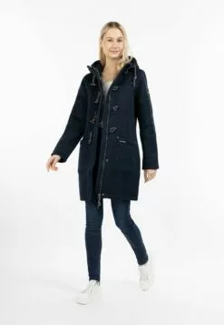Schmuddelwedda Dufflecoats Manteau Mi-saison Femme Marine -Schmuddelwedda Ventes d55393304081b175859019452aed6f03