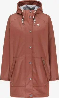 Schmuddelwedda Manteaux De Pluie Manteau Fonctionnel Femme Rouge Rouille