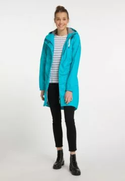 Schmuddelwedda Manteaux De Pluie Manteau Mi-saison Femme Bleu -Schmuddelwedda Ventes daa20847c04ea45cd58a3b879a148d72