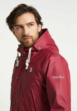 Schmuddelwedda Manteaux De Mi-saison Manteau Mi-saison Homme Rouge Foncé -Schmuddelwedda Ventes e18f88afd590aeb032c9236740e05115