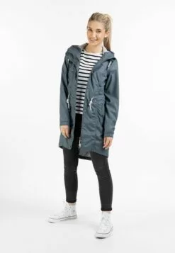 Schmuddelwedda Manteaux De Pluie Manteau Fonctionnel Femme Bleu-gris -Schmuddelwedda Ventes e49c5ba02c34ee6ed5f5caf435260078