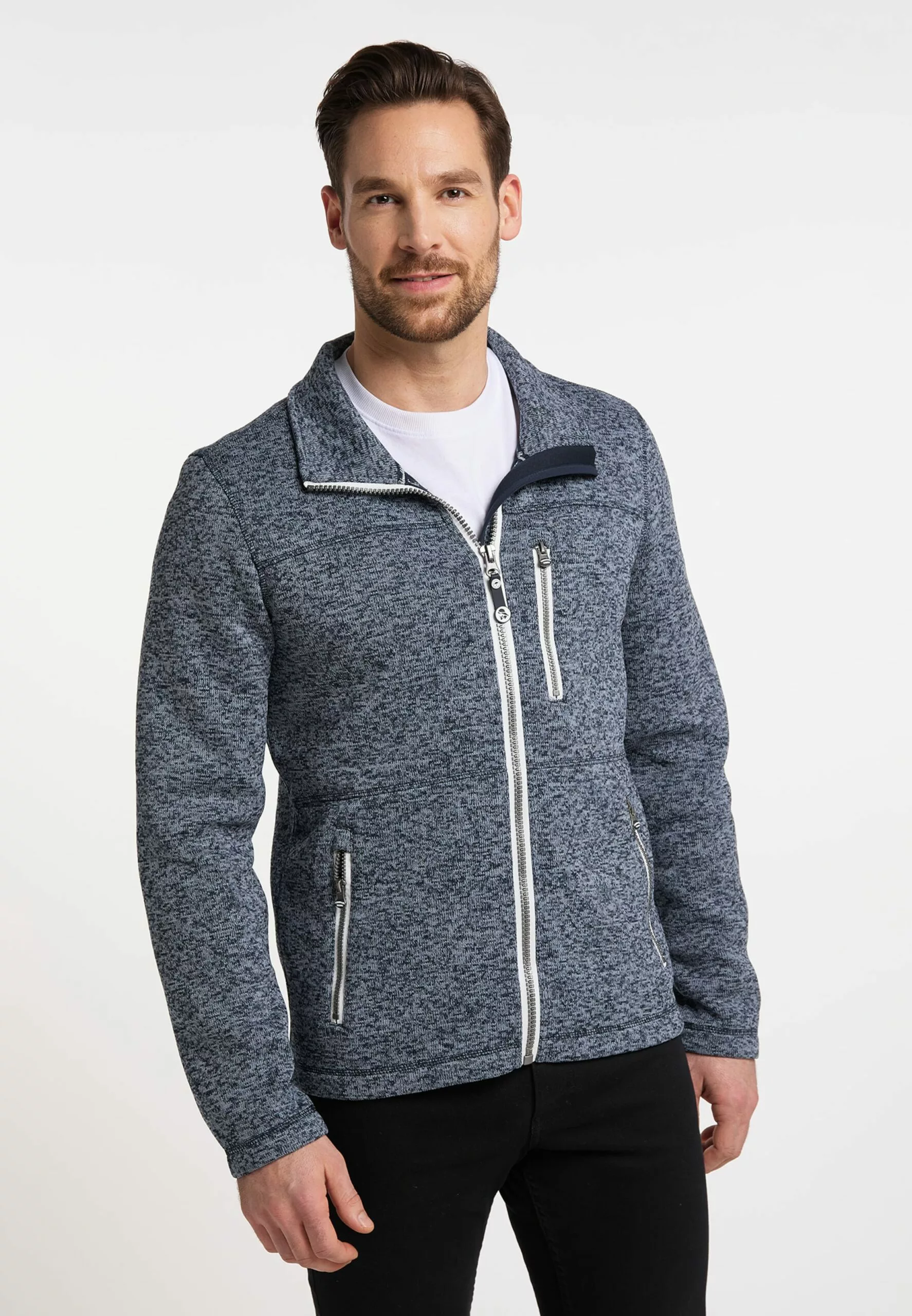 Schmuddelwedda Vestes En Polaire Veste En Polaire Philon Homme Bleu-gris 4 Schmuddelwedda Vestes En Polaire Veste En Polaire Philon Homme Bleu-gris – Image 2