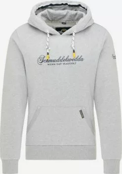 Schmuddelwedda Sweats à Capuche Sweat-shirt Homme Gris Clair
