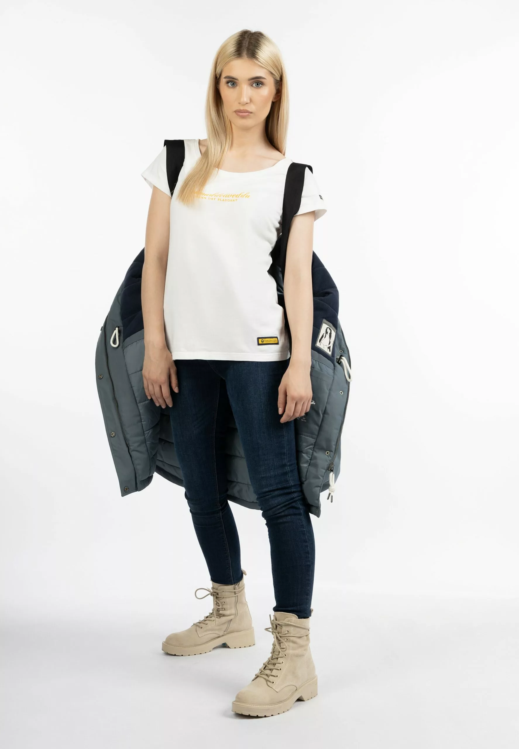 Schmuddelwedda Manteaux De Pluie Manteau Fonctionnel Femme Graphite / Greige 5 Schmuddelwedda Manteaux De Pluie Manteau Fonctionnel Femme Graphite / Greige – Image 3