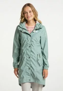 Schmuddelwedda Manteaux De Pluie Manteau Mi-saison Femme Vert -Schmuddelwedda Ventes f1c65a5b72be12df8ca7322fb9c4d015