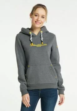 Schmuddelwedda Sweats à Capuche Sweat-shirt Amrum Femme Gris Chiné -Schmuddelwedda Ventes f6e3180f46f64296276b97c45df54805