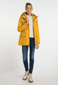 Schmuddelwedda Vestes De Mi-saison Veste Mi-saison Femme Jaune Foncé -Schmuddelwedda Ventes f8c8c7c04460039086917f95cb9f65c3