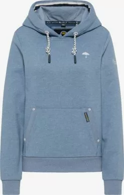 Schmuddelwedda Sweats à Capuche Sweat-shirt Femme Bleu Fumé